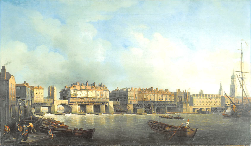 london bridge in 1757
